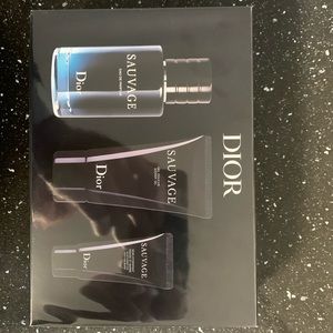 Dior Sauvage 60 m l EDP Set with Shower Gel and Moisturizer for face and Beard